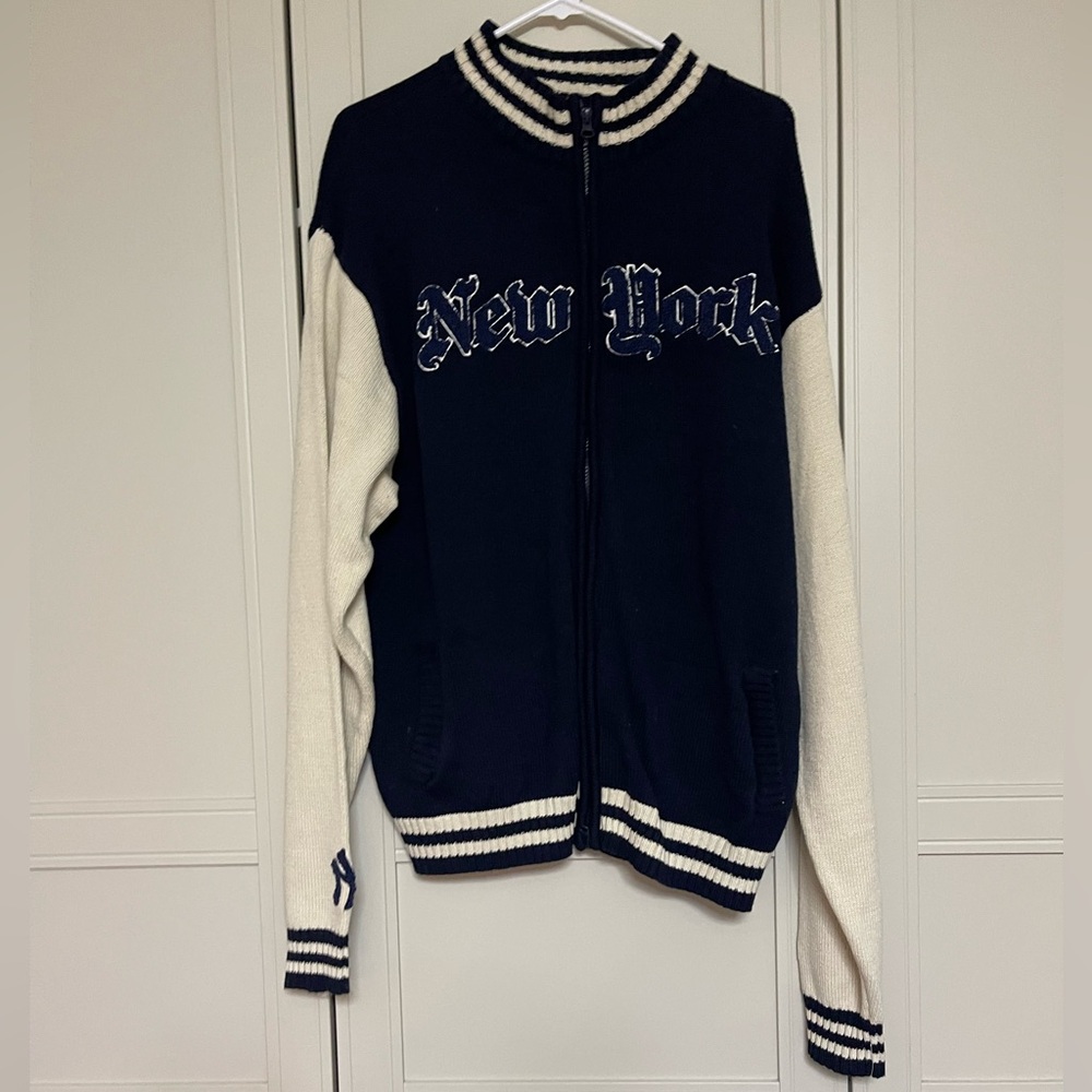 NWT MLB New York Yankees Knit Bomber Cardigan
